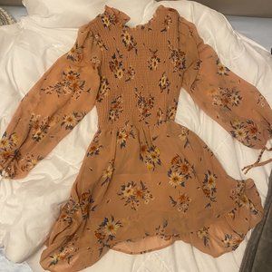 Liberty Love Orange Summer Floral Dress